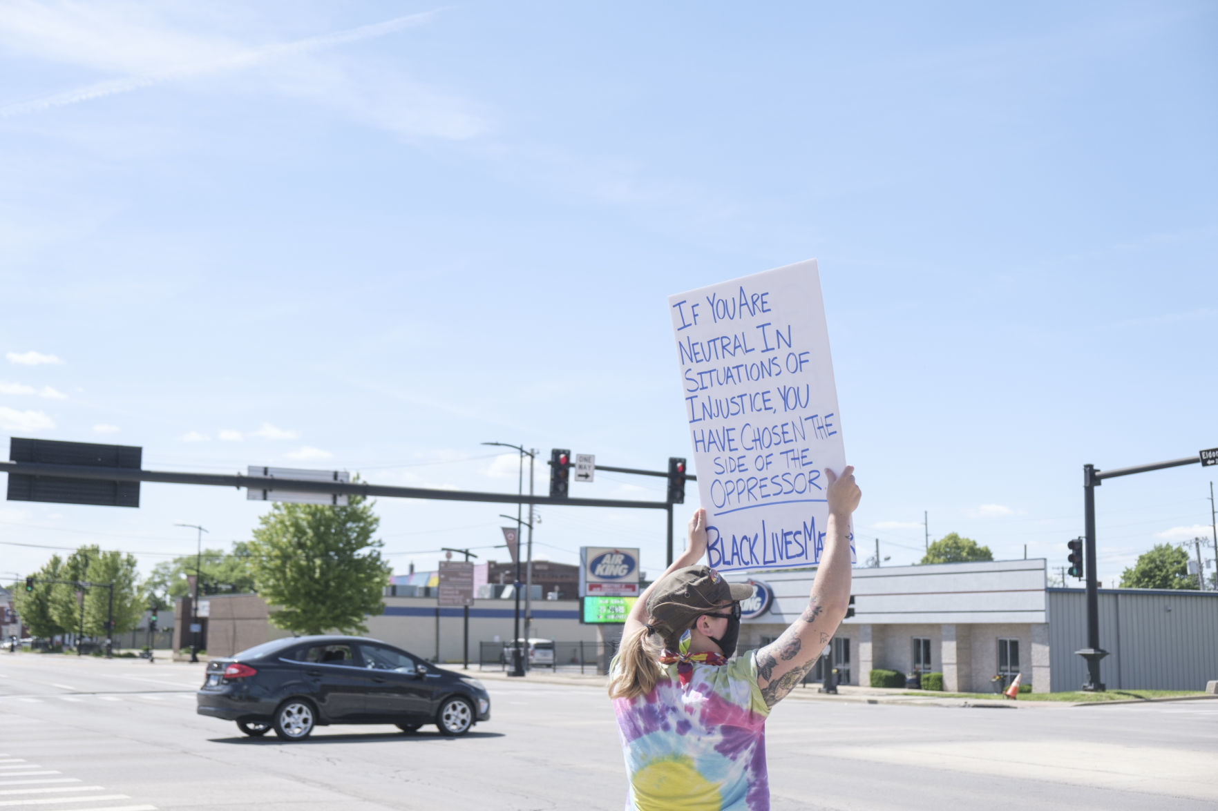 Downtown Decatur protest